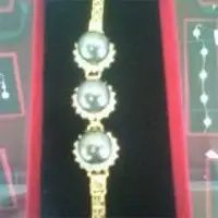 Bracelet Black Pearl Silver